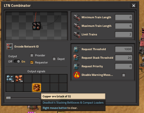 Help with LTN combinator network. : r/factorio